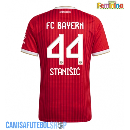 Camisa de time de futebol Bayern Munich Josip Stanisic #44 Replicas 1º Equipamento Feminina 2026-27 Manga Curta